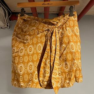 Zara Patterned Yellow Skort